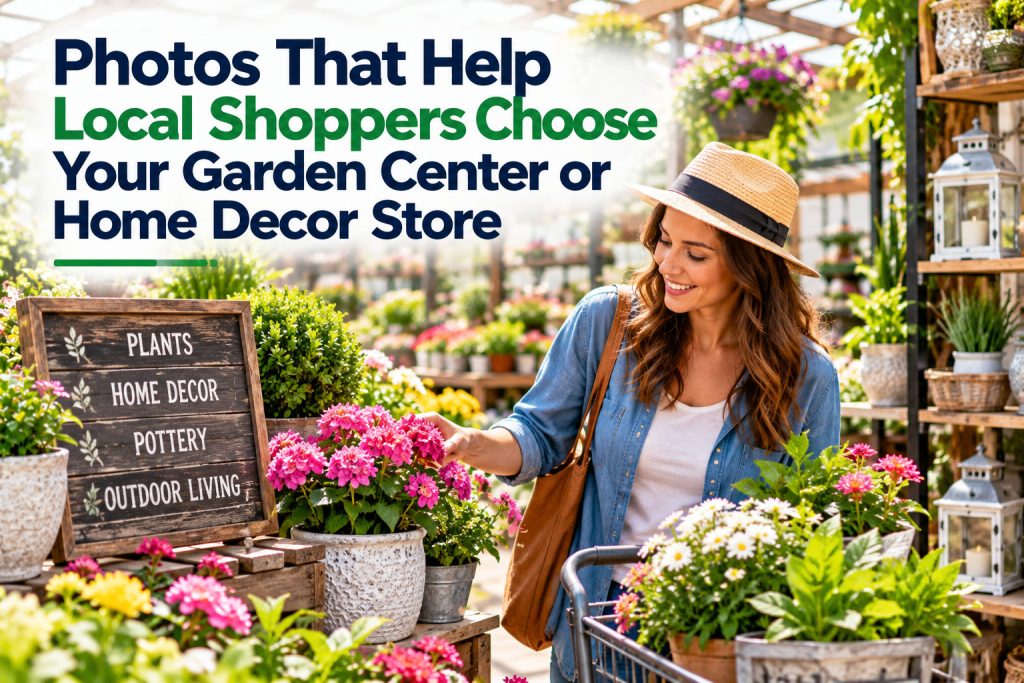 Photos That Help Local Shoppers Choose Your Garden Center or Home Decor Store